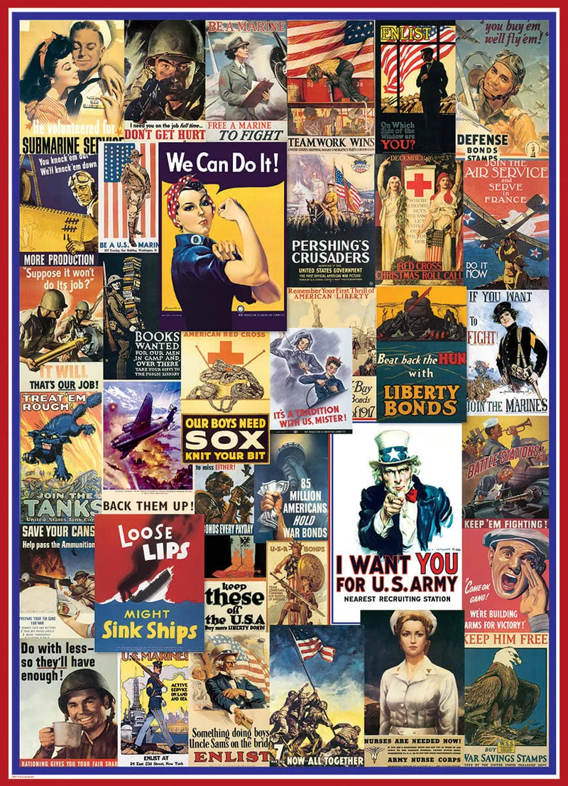 World War I & II Vintage Posters - Scratch and Dent