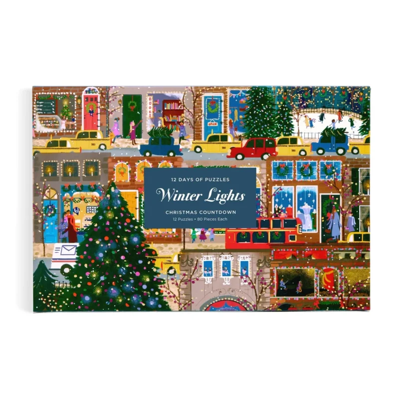 12 Days of Puzzles Countdown Joy Laforme Winter Lights